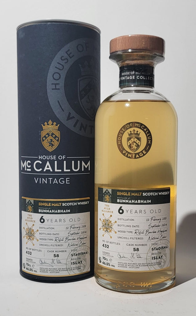 Bunnahabhain 6 Year Old Vintage - House of McCallum